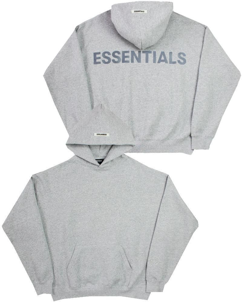 grey fog essentials hoodie