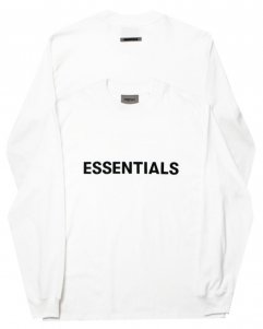 FOG - Fear Of God Essentials Logo L/S T-Shirt - White [ե֥å]