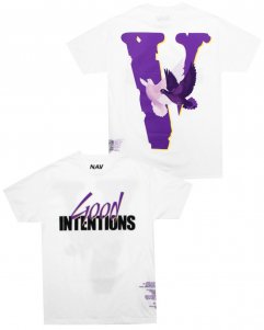 Nav Official x Vlone Good Intentions Dones T-Shirt - White