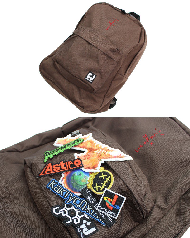 Travis Scott Cactus Jack Backpack with Patch Set Brown – Hidden Sole