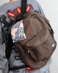 Cactus Jack Travis Scott Official Fortnite Backpack With Patch Set - Brown 