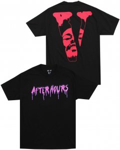 The Weeknd Official x Vlone After Hours Acid Drip T-Shirt - Black