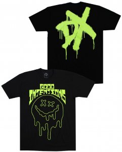Nav Official x DX Good Intentions T-Shirt - Black/Neon Green