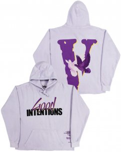 Nav Official x Vlone Good Intentions Dones Hoodie - Purple