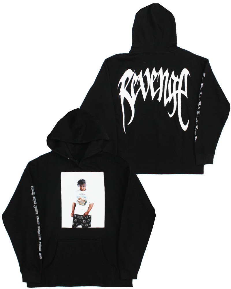 Juice WRLD Official 999 Club × Revenge Photo Hoodie - Black [MOXOF]