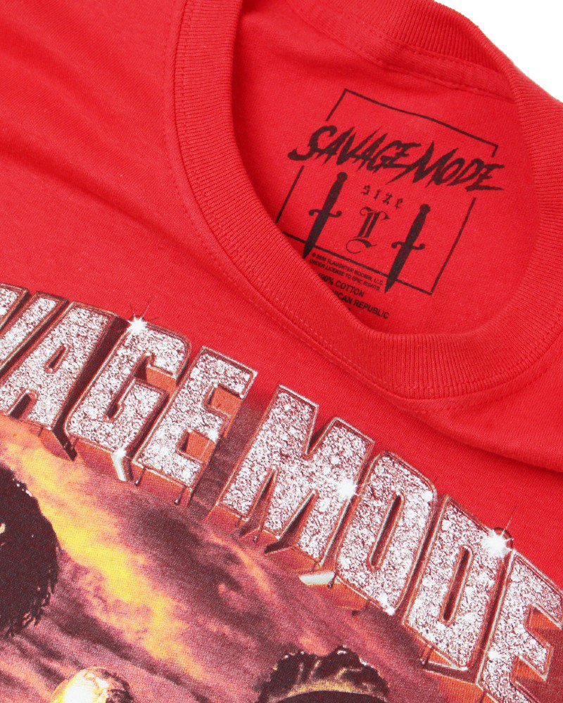 21 Savage & Metro Boomin Savage Mode Ⅱ T-Shirt - Red [MOXOF]