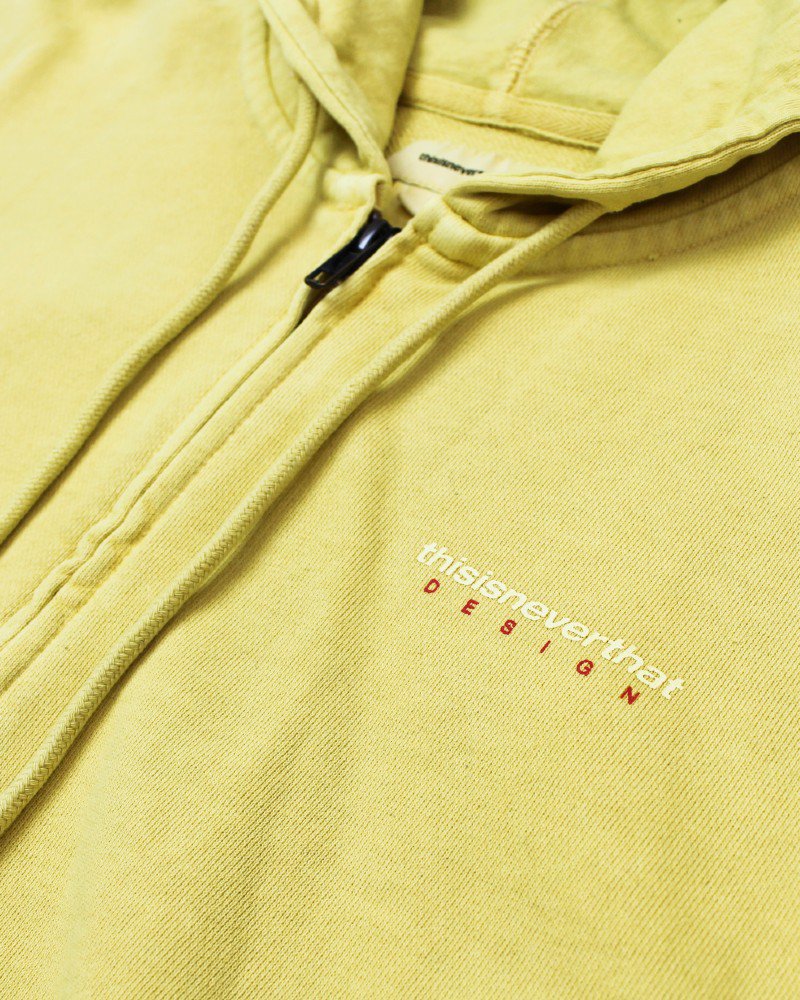 thisisneverthat Dsn Logo Zipup Hoodie - Yellow