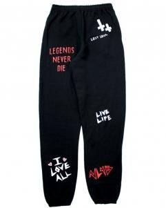 Juice WRLD Official 999 Club Legends Never Die Sweat Pants - Black