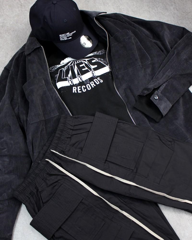 L.I.E.S. Records Classic Logo Crewneck Sweat ブラック L.I.E.S. Records Classic Logo Crewneck Sweat - Black