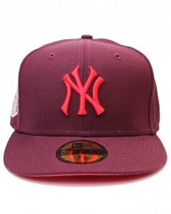 New Era 59Fifty Sweathearts New York Yankees 1951 World Series Patch Pink UV - Maroon