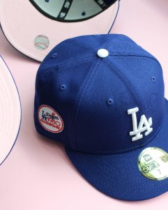 New Era 59Fifty Los Angeles Dodgers 1980 All Star Game Patch Cap Pink Undervisor - Royal 