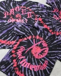 XO Nav Official Good Intentions Proud of Me? Tie Dye T-Shirt - Black/Purple/Red