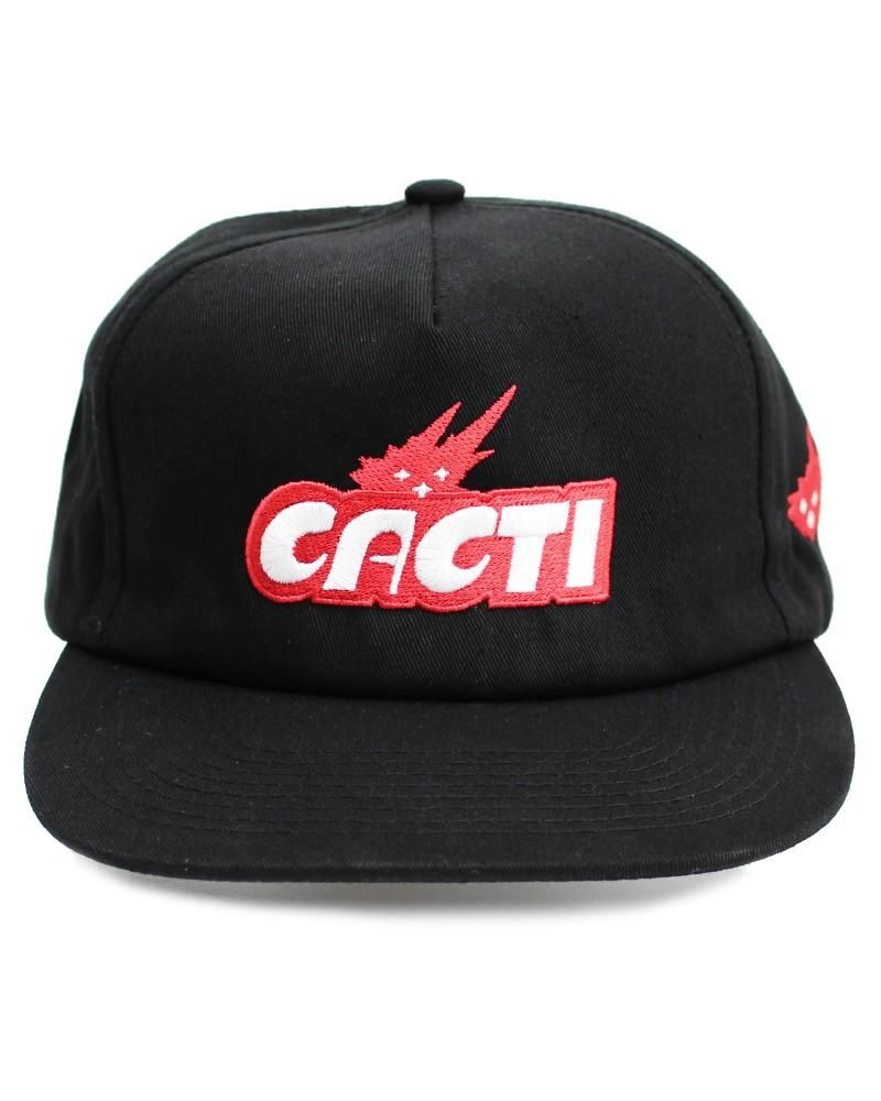 Travis Scott Cacti Logo Snapback Cap - Black