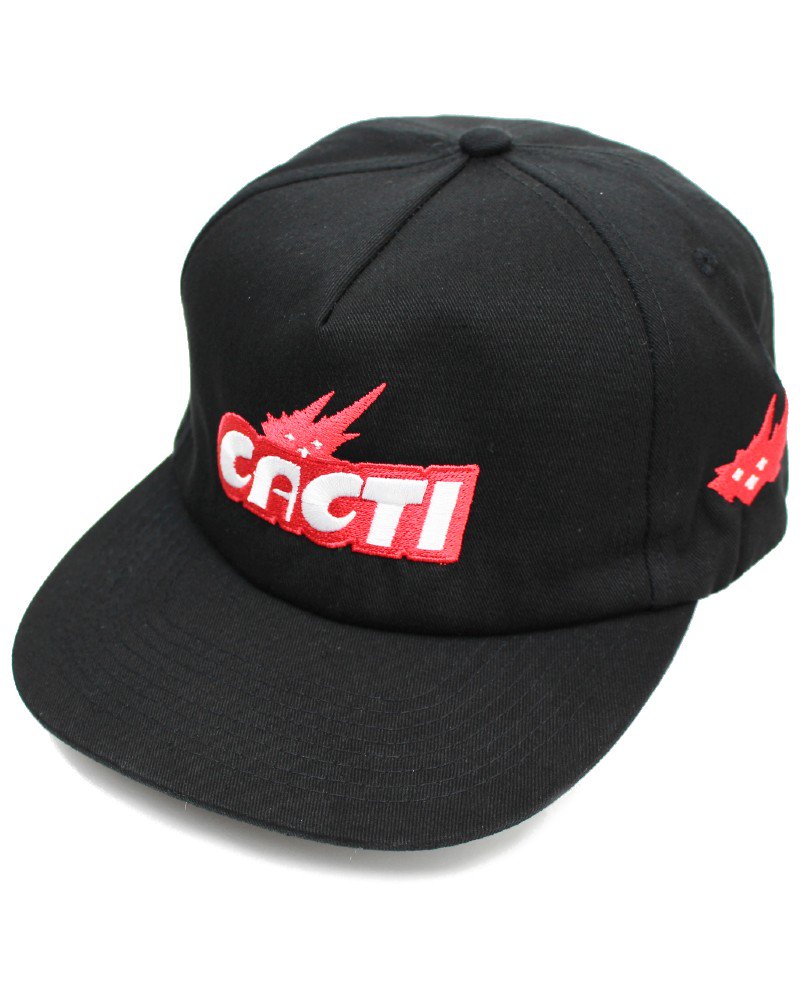 Travis Scott Cacti Logo Snapback Cap - Black