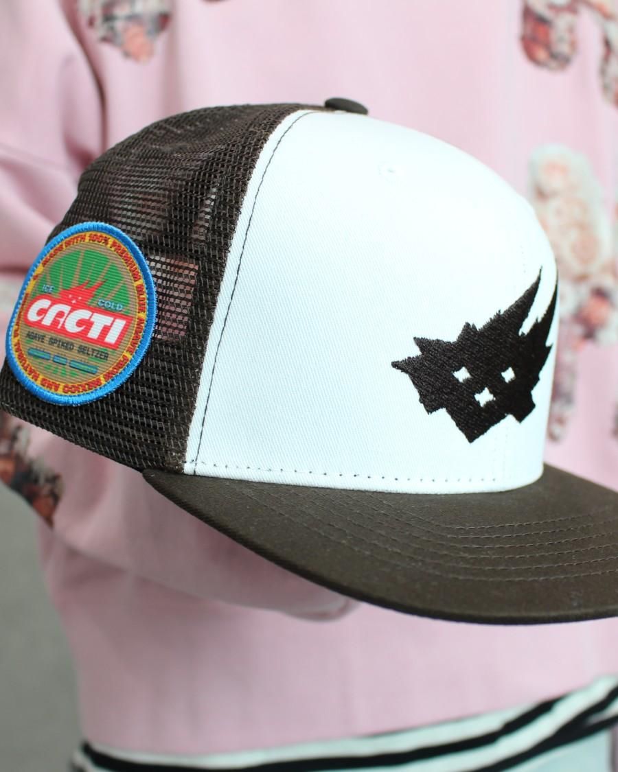 Travis Scott Cacti Heritage Seal Trucker Snapback Cap - Brown