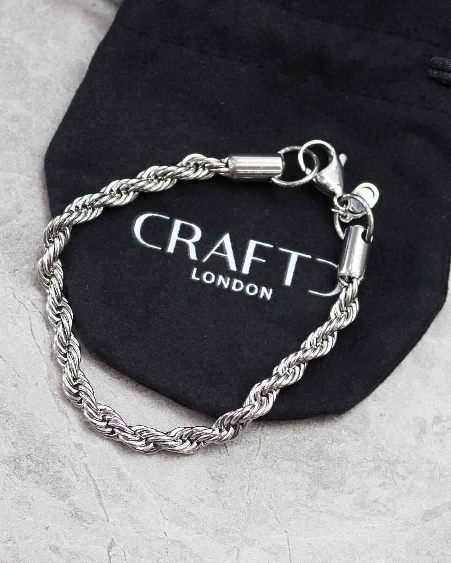 CRAFTD London Rope Bracelet 5mm - Silver