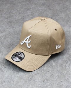 New Era 9Forty A-Frame Atlanta Braves Snapback Cap - Beige