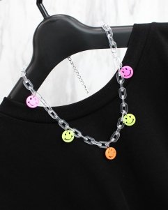 Happy Smiley Chain Necklace