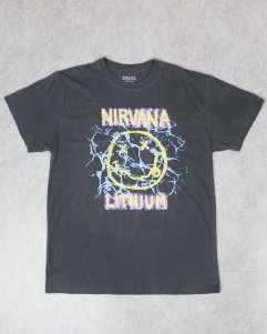 Nirvana Official Lithium Smiley T-Shirt