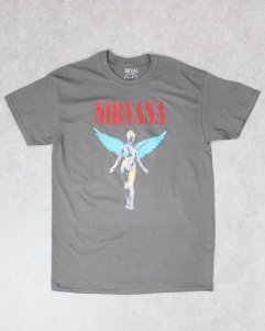 Nirvana Official In Utero T-Shirt - Grey