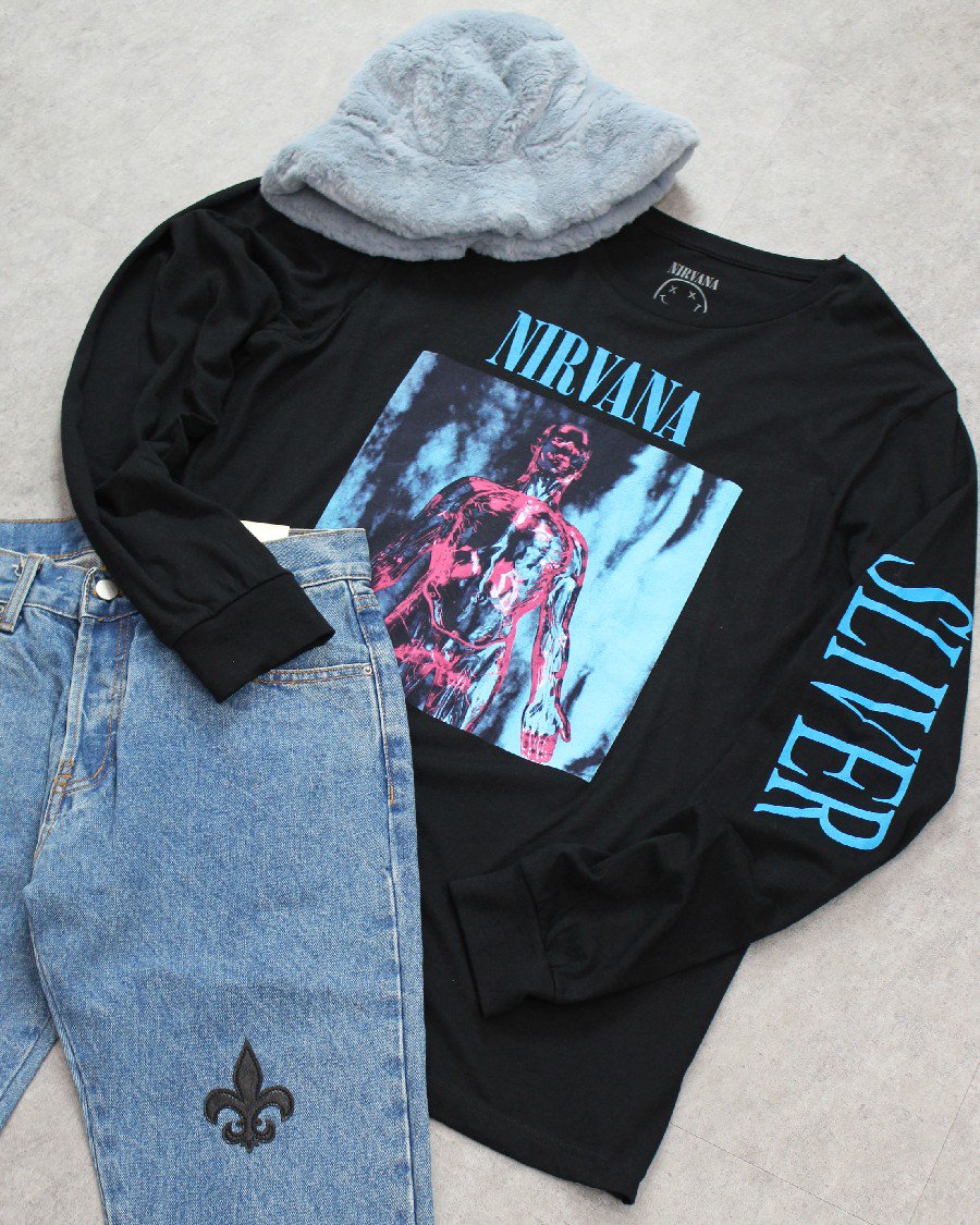 Nirvana Official Sliver L/S T-Shirt