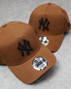 New Era 9Forty A-Frame New York Yankees Snapback Cap - Chocolate Brown