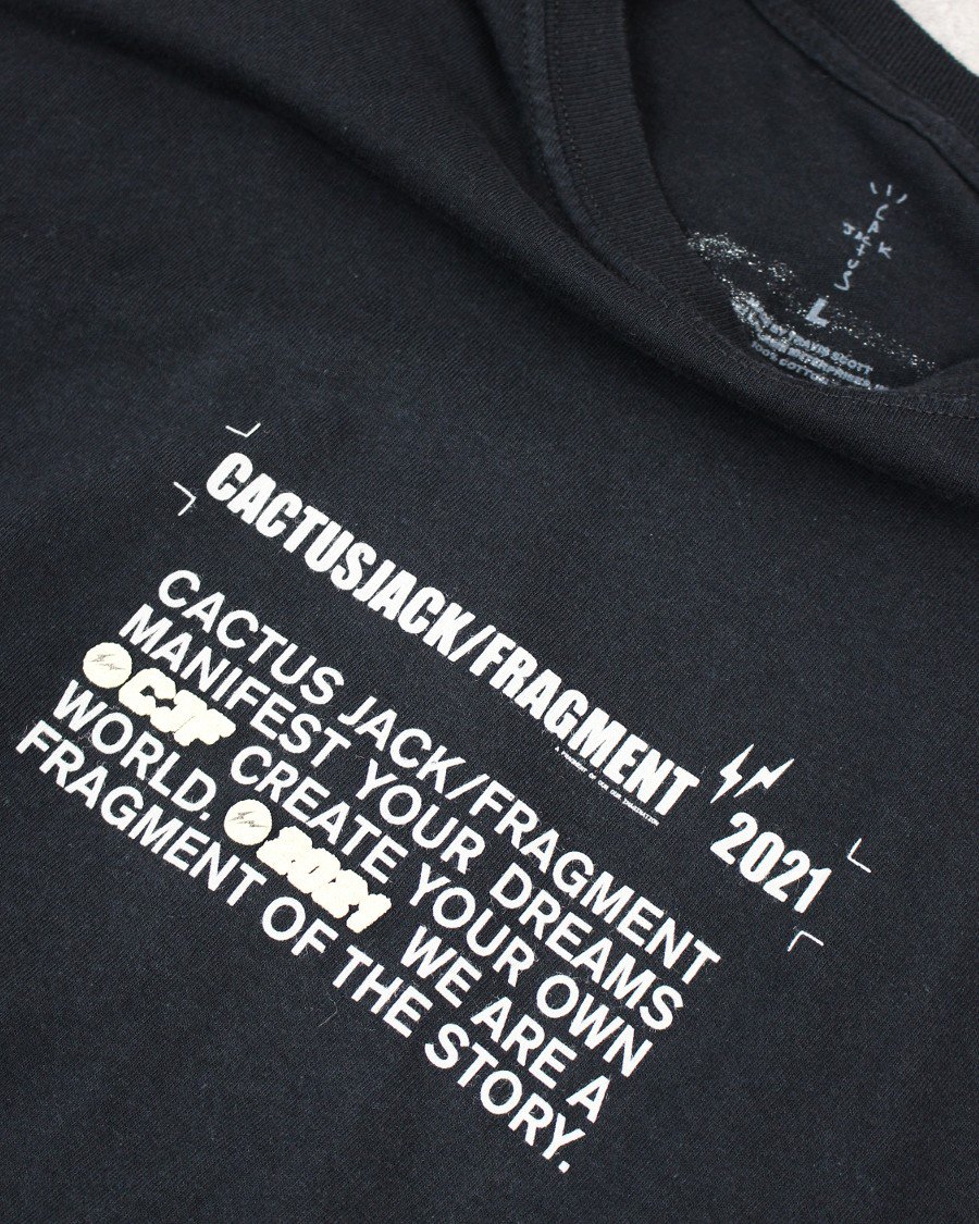Travis Scott Cactus Jack for Fragment Logo L/S T-Shirt