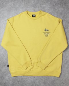 STUSSY City Stack Crewneck Sweat - Butter Marle