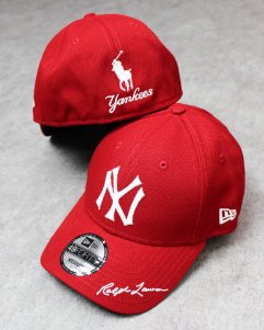 Polo Ralph Lauren  MLB New Era 49Forty New York Yankees Cap - Scarlet