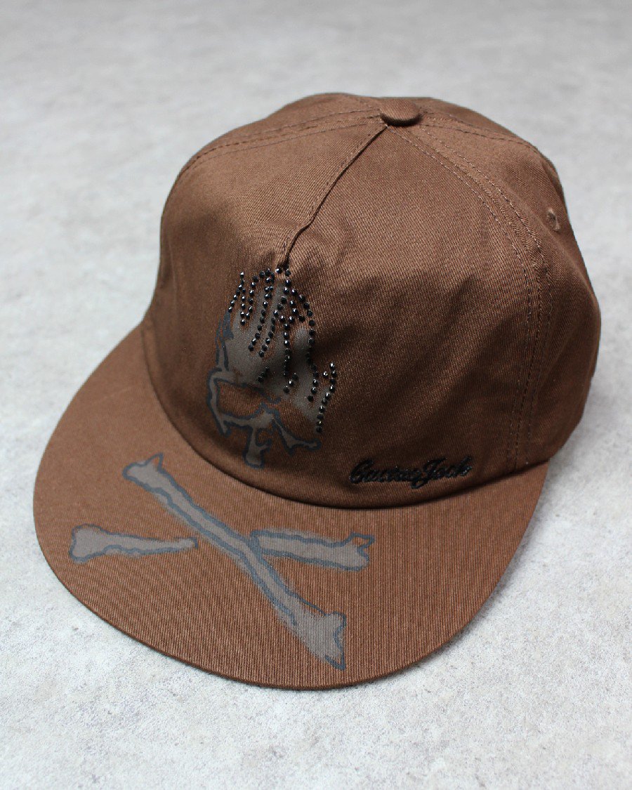 Travis Scott Cactus Jack For Mastermind Skull Snapback Cap - Brown