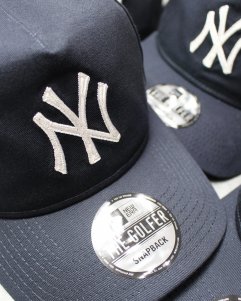 New Era New York Yankees Chainstitch Old Golfer Snapback Cap - Navy