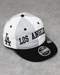 New Era Los Angeles Dodgers 9Fifty Retro Crown Snapback Cap - Black/White/Grey