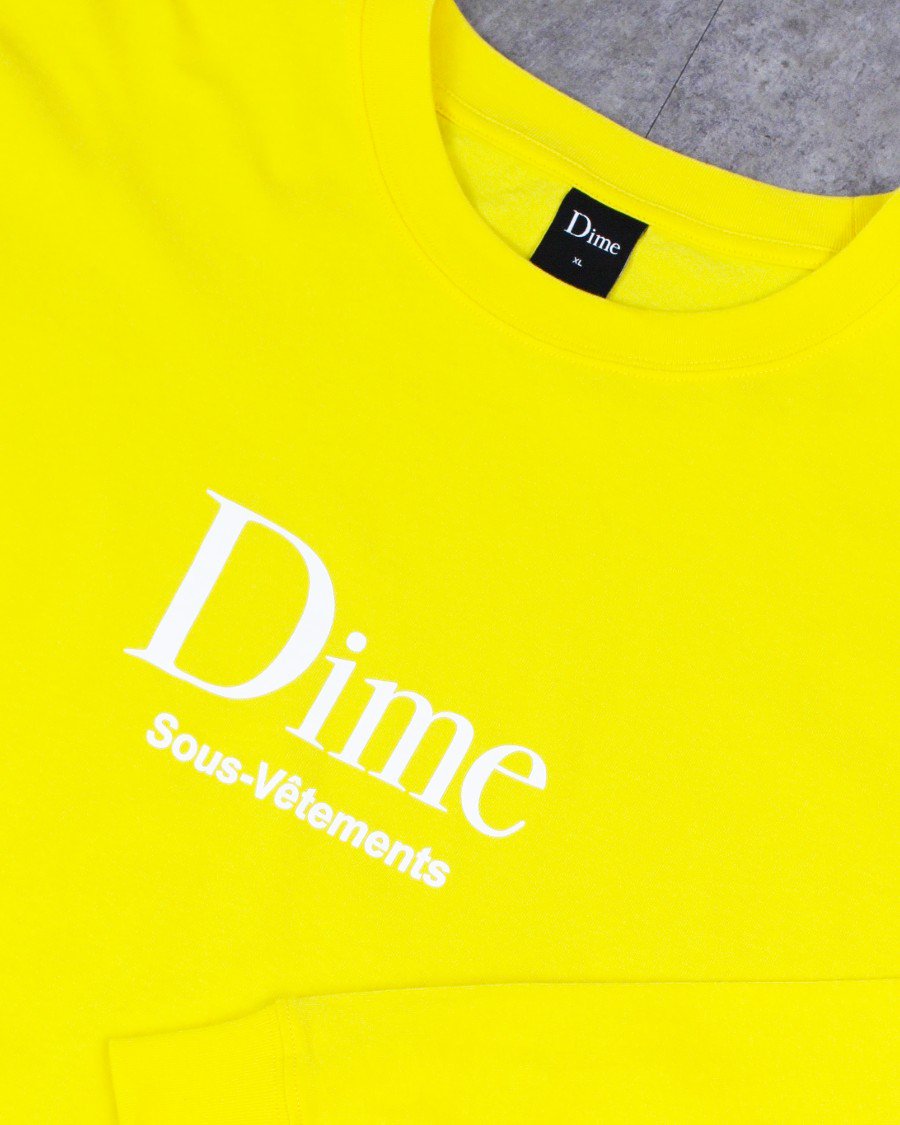Dime Sous-Vetements L/S T-Shirt - Yellow