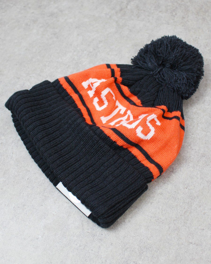 New Era Houston Astros Pom Pon Knit Beanie