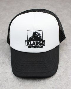 XLARGE Mesh Trucker Snapback Cap - Black/White