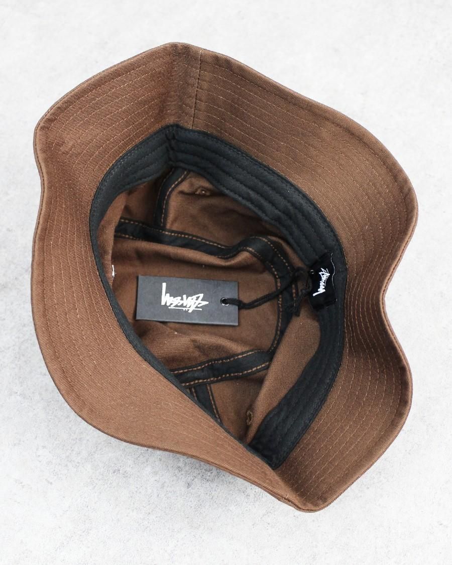 STUSSY World Tour Bucket Hat - Brown