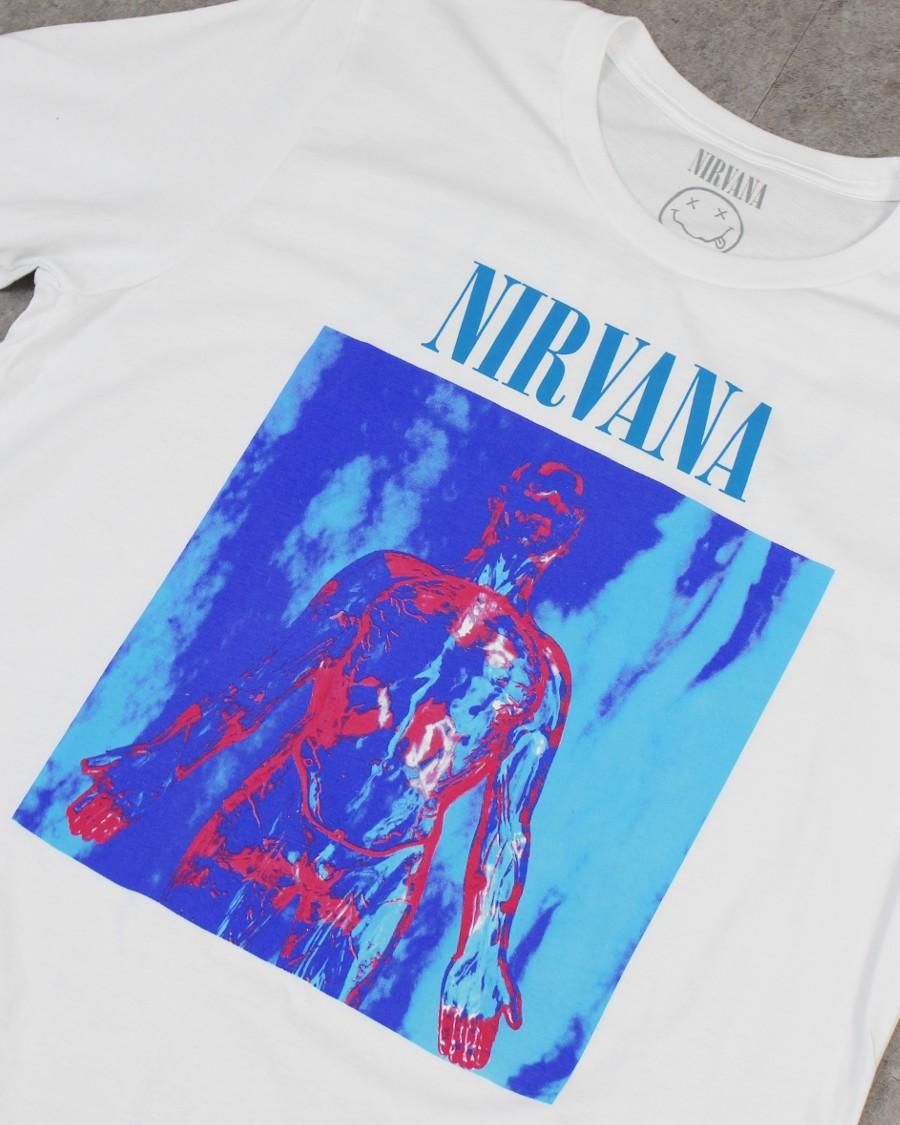 Nirvana Official Sliver T-Shirt - White