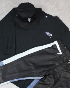 STUSSY Design L/S T-Shirt - Black