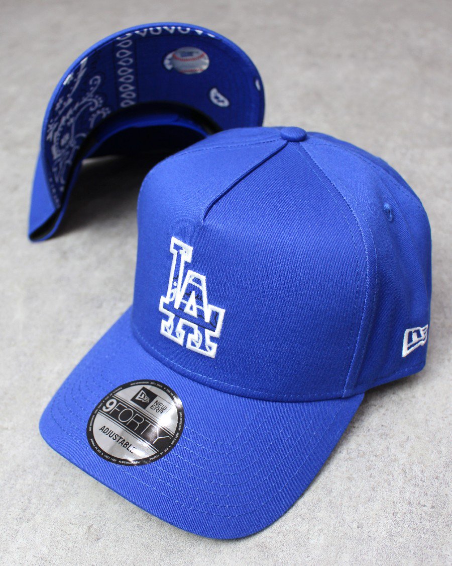 New Era A-Frame Los Dodgers Paisley Snapback Cap -