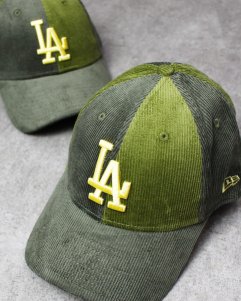 New Era 9Forty Los Angeles Dodgers Corduroy Strapback Cap - Green