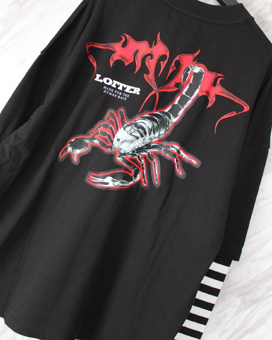 Loiter Layered L/S T-Shirt - Black