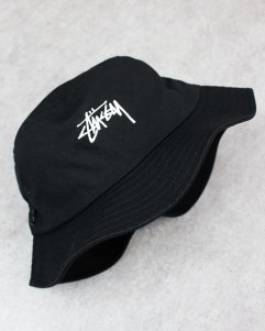 STUSSY Stock Bucket Hat - Black