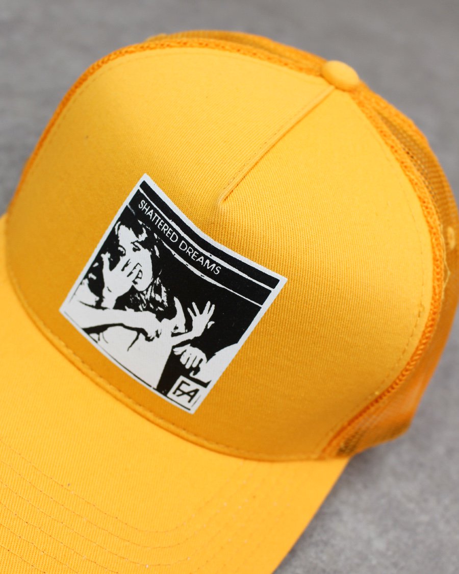 FUCKING AWESOME Trucker Mesh Snapback Cap - Yellow