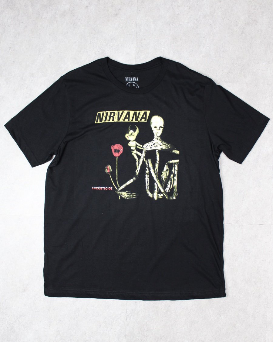 新入荷 INCESTICIDE ニルヴァーナ Nirvana USA製 Tシャツ L 黒 