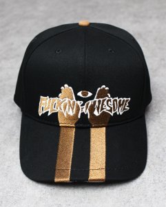 FUCKING AWESOME High Ground Snapback Cap - Black/Brown