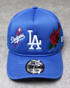 New Era Los Angeles Dodgers Rose 9Forty A-Frame Trucker Snapback Cap