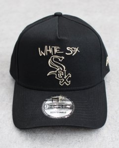New Era Chicago White Sox 9Forty A-Frame Snapback Cap - Black