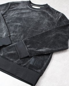 Calvin Klein Jeans Corduroy Crew Sweat - Black