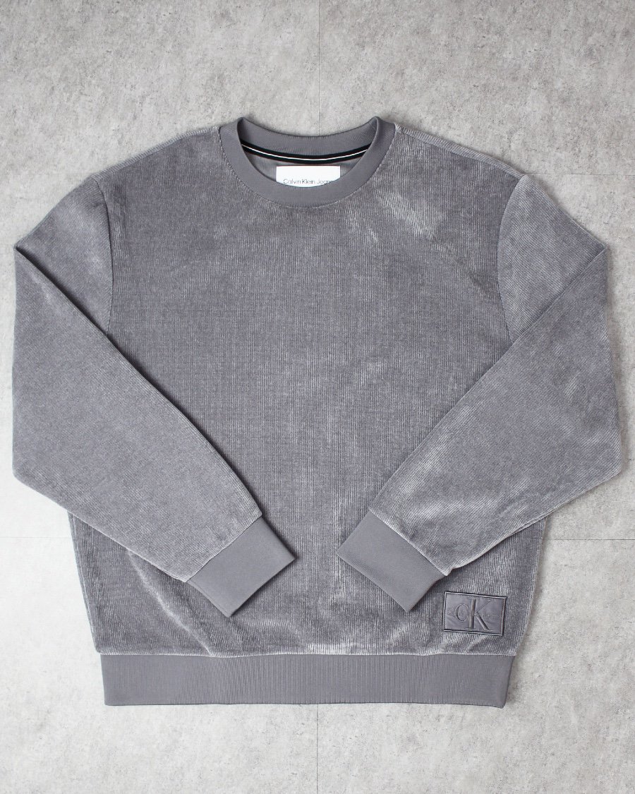 Calvin Klein Jeans Corduroy Crew Sweat - Grey