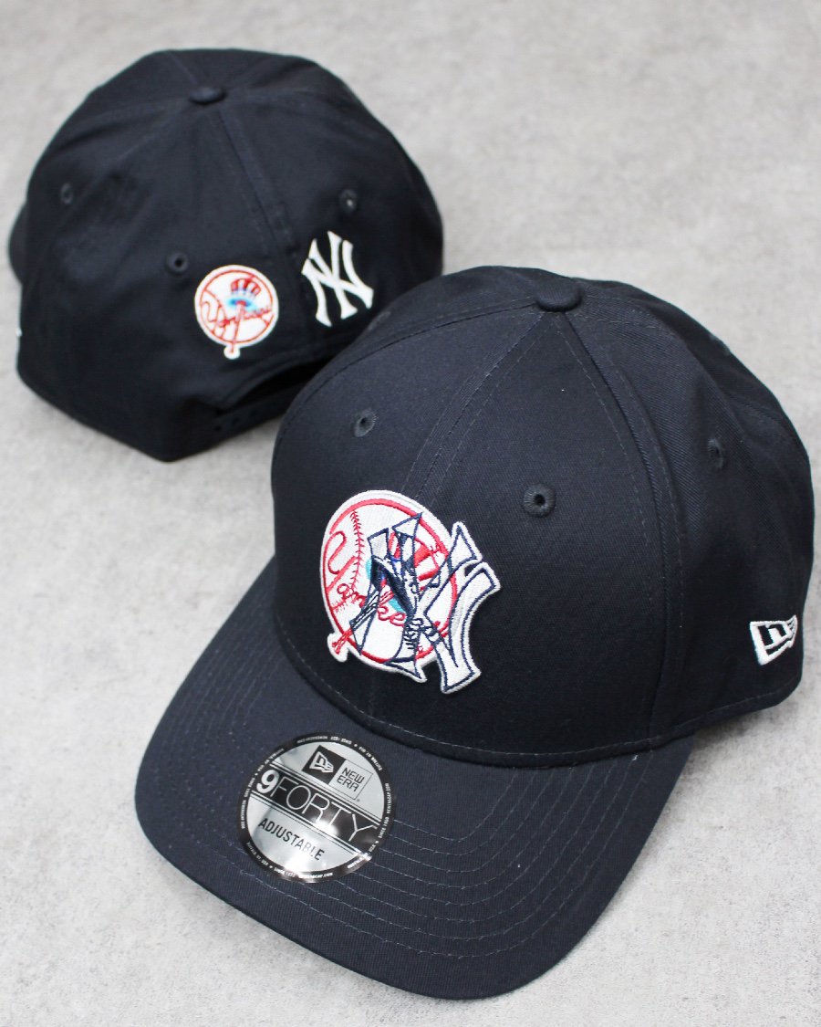 New Era New York Yankees Logo 9Forty Snapback Cap - Navy